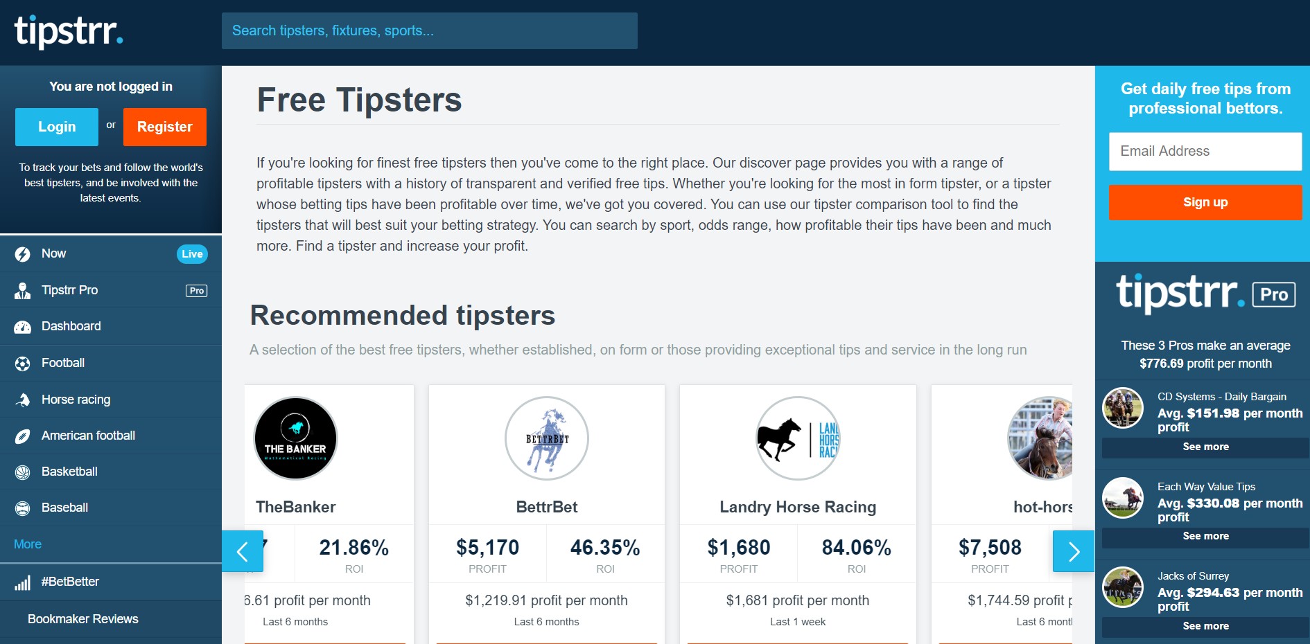 tipstrr - معرفی سایت های تیپستر (Tipsters) رایگان خارجی